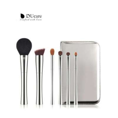 DUcare Makeup Brushes Sets 6pcs/lot Powder Foundation Eyeshadow Make Up Brushes Pony Hair Synthetic Soft Bristles Cosmetics Kits